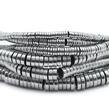 8MM Hematite Flat Round Spacer Beads for Jewelry Making DIY Bracelet