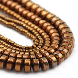Copper Red Hematite Natural Stone Spacers Loose Beads for Jewelry Making