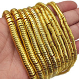 3/4/6/8MM Matte Hematite Flat Round Beads