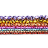 Faceted Round Hematite Stone Spacer Beads for DIY Jewelry Making