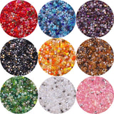 3/4/6mm Czech Glass Square Beads Orange AB Mixed Crystal Faceted Cube