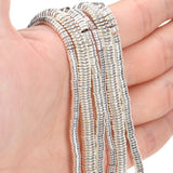 3/4/6mm Silver Hematite Stone Beads Necklace Bracelet Spacer Rondelle