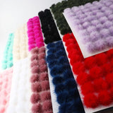 3/4Cm Mink Pompom Hair Accessories Hook Earrings Brooch Furry DIY
