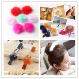 3/4Cm Mink Pompom Hair Accessories Hook Earrings Brooch Furry DIY