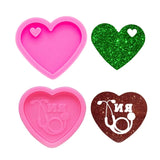 Heart Keychain Resin Mold DIY Jewelry Silicone Mould