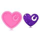 Heart Keychain Resin Mold DIY Jewelry Silicone Mould