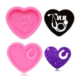 Heart Keychain Resin Mold DIY Jewelry Silicone Mould