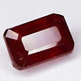 3.45ct Ruby Emerald Cut Loose Gemstone