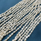 Baroque AA Light Natural Freshwater Pearl Earring Charms Loose Beads