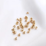 3-4MM Retention 14K Copper C End Beads Clip Buckle Crimps DIY Jewelry