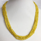4MM Faceted Peridot Necklace Strand Choker Women Bohemian Jewelry