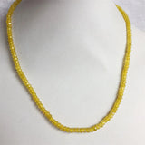 4MM Faceted Peridot Necklace Strand Choker Women Bohemian Jewelry