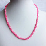 4MM Multilayer Red Ruby Jade Necklace Choker