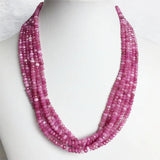 4MM Tourmaline Beaded Choker Vintage Stone Jewelry