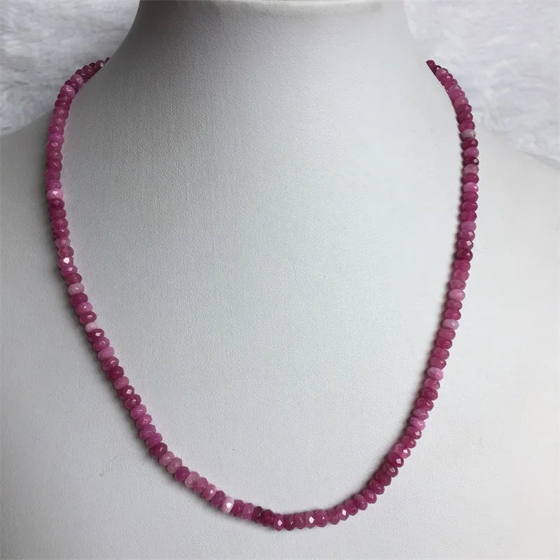 4MM Tourmaline Beaded Choker Vintage Stone Jewelry