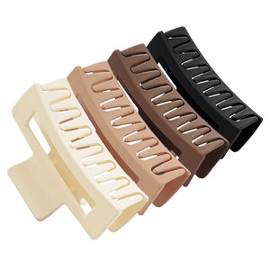 4PCS Women Girls Hair Claws Clips Cofee Large Claw Clips Hair Accessories