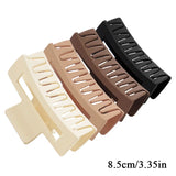 4PCS Women Girls Hair Claws Clips Cofee Large Claw Clips Hair Accessories