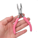 3-4Pcs Jewelry Pliers Set, Carbon Steel Cutting, Chain-Nose, Round Nose Pliers