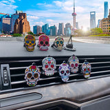 Sugar Skull Auto Air Freshener Car Ornament 9 styles