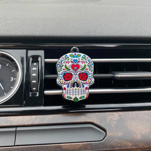 Sugar Skull Auto Air Freshener Car Ornament 9 styles
