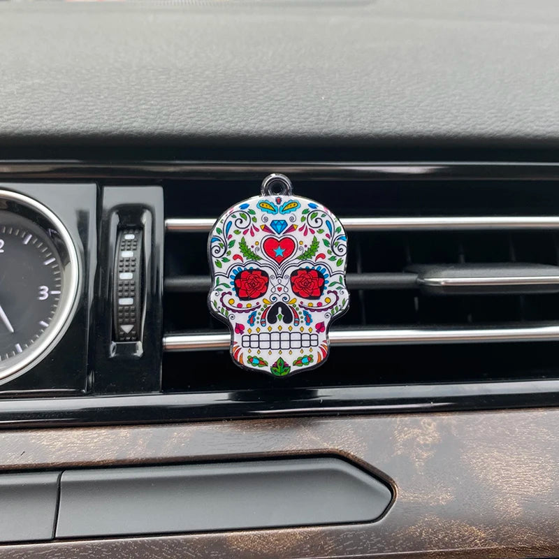 Sugar Skull Auto Air Freshener Car Ornament 9 styles