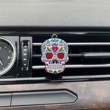 Sugar Skull Auto Air Freshener Car Ornament 9 styles