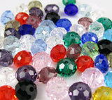 1000pcs Mixed Faceted Quartz Glass Bead Spacer for Jewelry Making