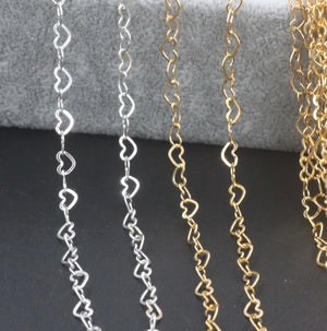 Heart Love Beads Chains DIY Jewelry Supplies