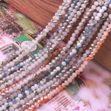 50pcs 3*4mm Austria Crystal Glass Beads Faceted Round Rondelle Loose Spacer