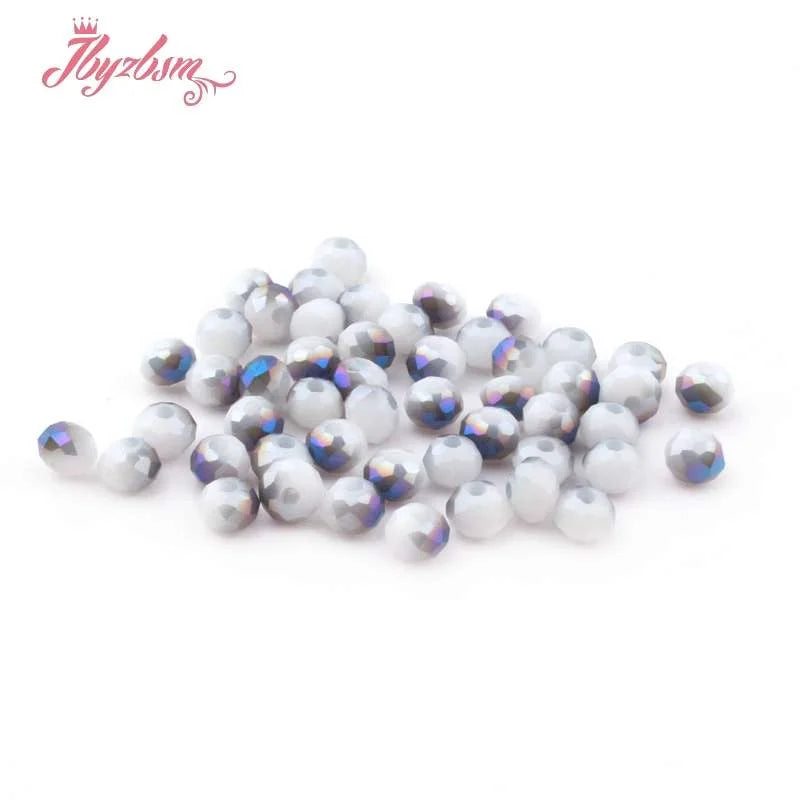 50pcs 3*4mm Austria Crystal Glass Beads Faceted Round Rondelle Loose Spacer