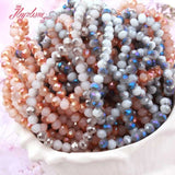 50pcs 3*4mm Austria Crystal Glass Beads Faceted Round Rondelle Loose Spacer