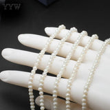 3-4mm Freshwater Pearl Beads Bracelet Necklace Jewelry