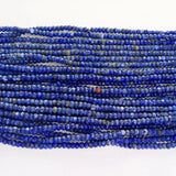 3*4mm Faceted Lapis Turquoise Beads for Bracelet DIY
