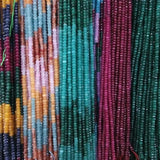 3*4mm Faceted Natural Stone Beads for DIY Jewelry Making