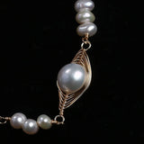 Rice Shape Natural Freshwater Pearl Beads Bracelet, Women's Jewelry