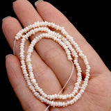 3-4mm Matte Freshwater Pearl Beads for Jewelry Making DIY