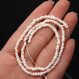 3-4mm Natural Fresh Water Pearl Flat Bead for Diy Jewelry