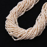 3-4mm Natural Fresh Water Pearl Flat Bead for Diy Jewelry