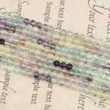4mm Green Fluorite Faceted Beads 15 inches
