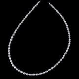 3-4mm Natural Keshi Freshwater Pearl Strand with Straight Hole