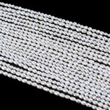 3-4mm Natural Keshi Freshwater Pearl Strand with Straight Hole