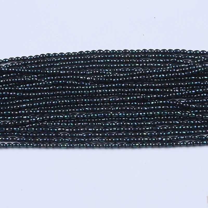 Freshwater Pearl 3-4mm Rice Seed Natural