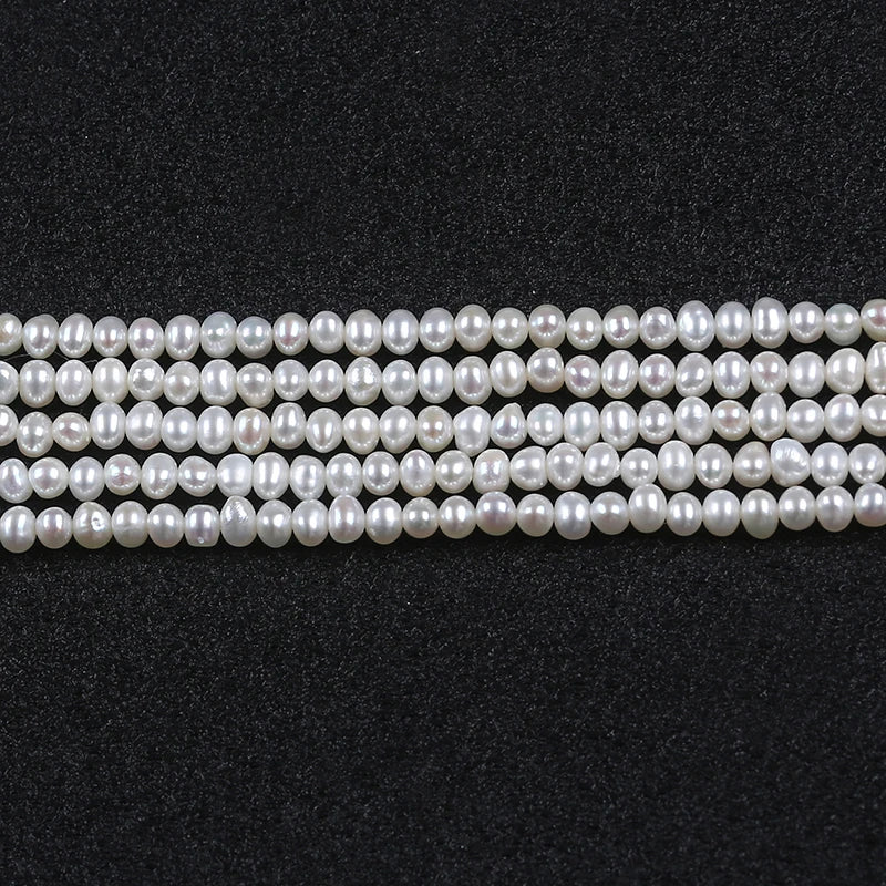 3-4mm Small Pearls Strand Natural Beads DIY Making