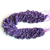 Natural Purple Charoite Freeform Chips Beads 15''