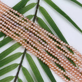 3.5-4mm Pink Freshwater Pearl Strands