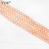 3.5-4mm Natural Round Freshwater Pearl Beads Purple Pink Mixed