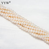 3.5-4mm Natural Round Freshwater Pearl Beads Purple Pink Mixed
