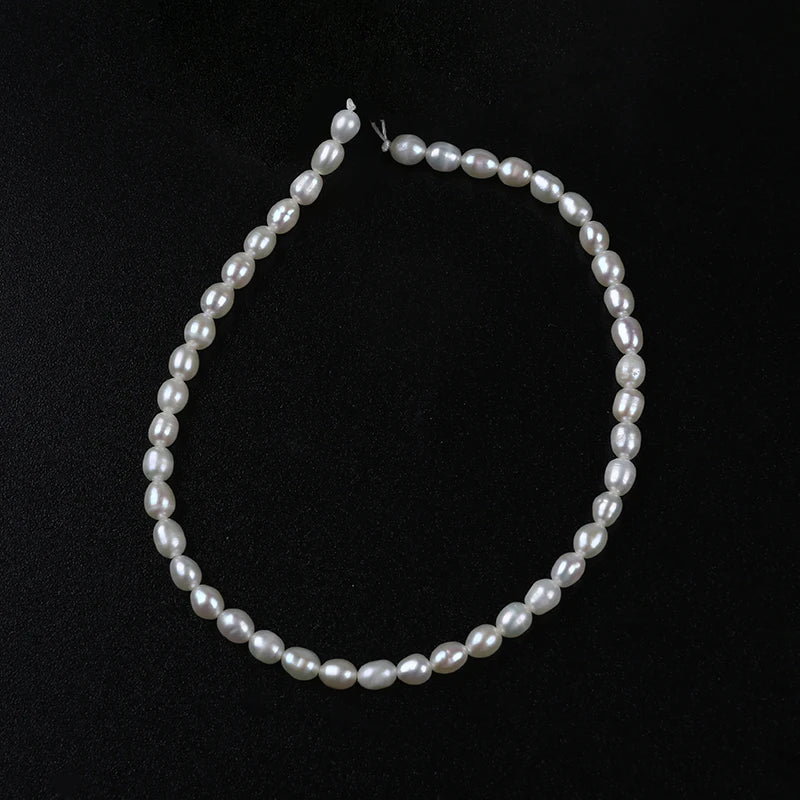 3.5-4mm Freshwater Rice Pearl Strand
