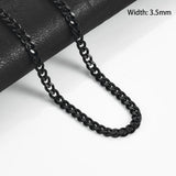 Stainless Steel Cuban Chain Necklace Jewelry Non-fading Chain