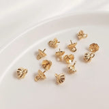 Copper Half Hole Pendant Bead Caps DIY Findings